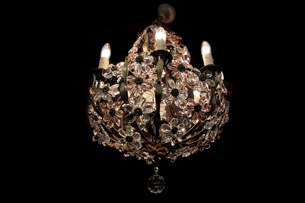 antique rose chandelier